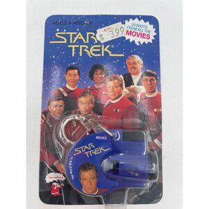 VINTAGE 1993 STAR TREK Key Chain Click Viewer Movie Viewer Toy MOC Sealed New